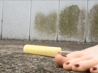 Crushing Popsicles_with Feet(shoes and Barefoot)
