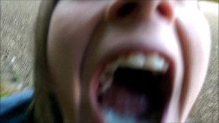 She Is A Big Fan Of Public Doggy And Cum Swallowing