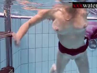 Smoking_hot Russian redhead in the pool