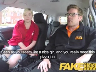 Fake Driving School Back seat pussy squirting_and creampie_for art student
