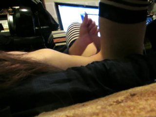 Trans Girl Edges And Cums On Herself Twice