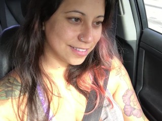 Dirty talking_in the car. Can you make me_cum while I'm driving?
