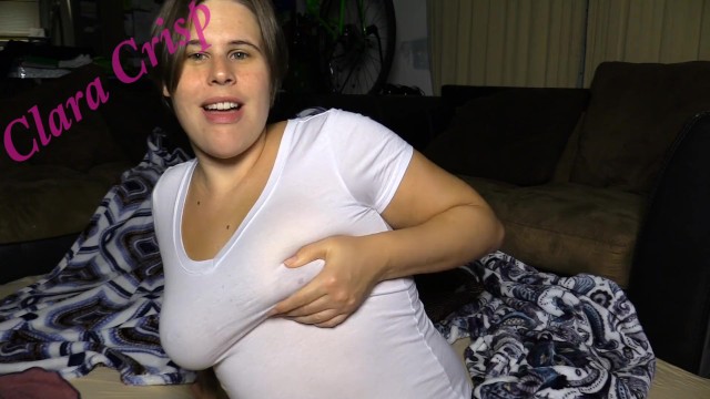 Lactating Boobs Shirt - MILF Squeezing Breastmilk through White T-Shirt and Encouraging you to Suck  - Pornhub.com