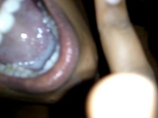 Indian Cum In Mouth And Nose While Slow Deepthroat And She Swallow It