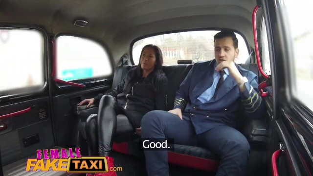 Female Fake Taxi Pilot delivers facial after landing his cock in Euro pussy 17