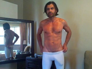 Massive Cock White Spandex
