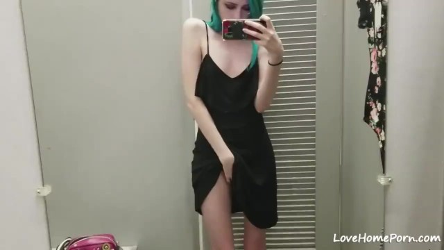 Transvestite evening dress - Dressing room slut