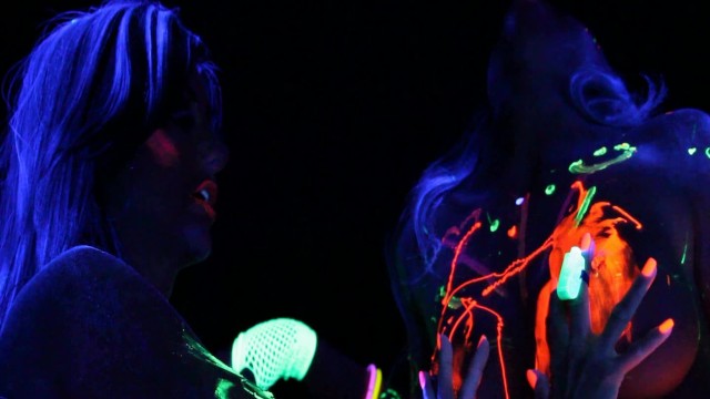 Abigail Mac and Ava Adams Blacklight Sex Party - Abigail Mac, Ava Addams