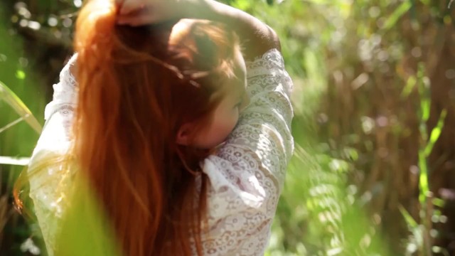 Perfect red head teen dancing and showing pussy in the nature - XCZECH.com 4