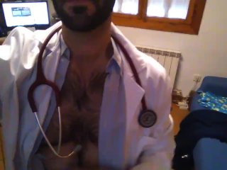 Hot Doctor Stripping And Cumming