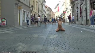 Public Nudity Drahomira A Beautiful Adolescent Is Naked In Public