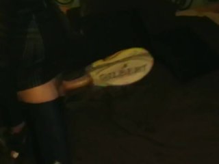 Fucking My Fleshlight In Rugby Ball