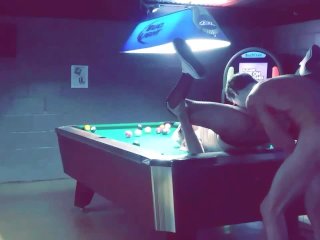 Sexy Bartender_Fucked on Pool Table After Closing TimeHalloween Night
