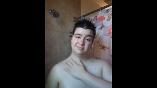 SHOWER TEASE BETWEEN TRANSGENDER FEMALE AND MALE