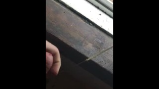 Big Cock Teen Pissed Quickly Out The Window