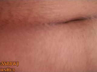 HOT! Black SSBBW Fingering_Belly Button, Lifts, Jiggles and Rubs_Belly!