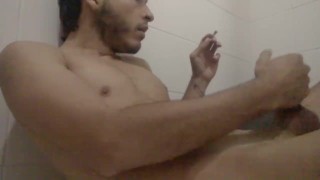 Getting High In The Shower And Jerking Off