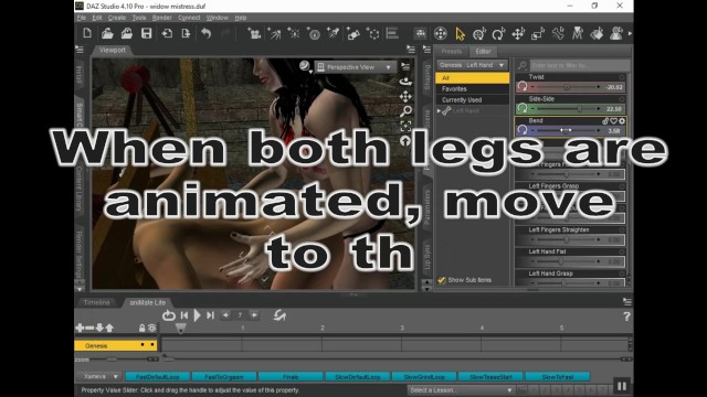 How to Animate a Sex Scene in 3d Animation