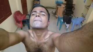 Homemade 100 Percent Desi Indian Male Selfie Video By Mayanmandev