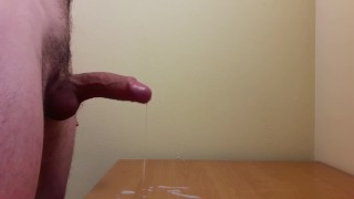 Masturbate On The Desk There Is An Uncut Dick Cumshot