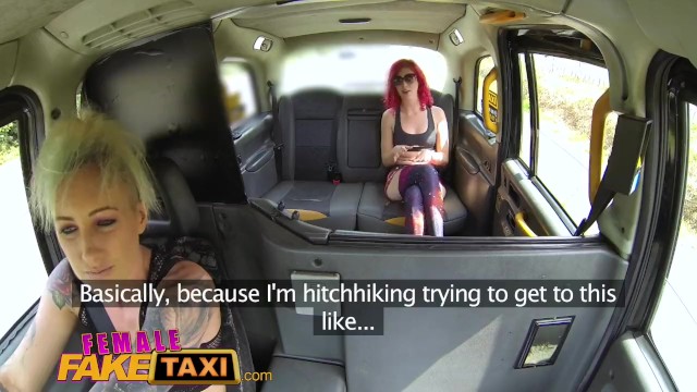 Female Fake Taxi Hot redhead hitchhiker gets the sexual ride of her life - Angel Long