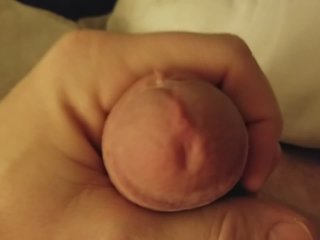 Jerking Off Big Cock Before Bed Cumshot
