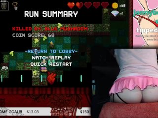 Sweet Cheeks Plays Spooky's Jumpscare Mansion And Wimps Out For Necrodancer