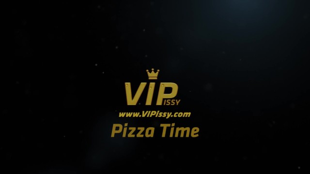 Vipissy - Pizza Time - Lesbian Piss Drinking - Kattie Gold, Vinna Reed