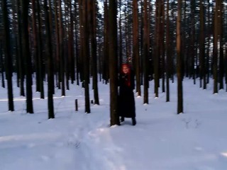 First time PUBLIC Blowjob in_winter