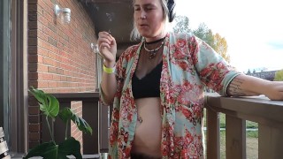 Just For Fun Here's An Outtake Of Smoking And Dancing Naked On The Deck