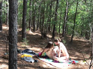 Sexy Hippies_Fucking Outdoors In the Woods At A Festival
