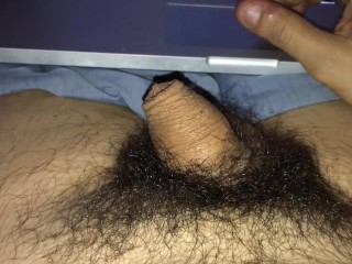 Long jerk_off flaccid cock try to cum soft