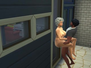 old woman fucking man_and her_boyfriend comes over