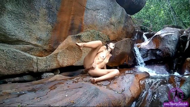 My First Try Outdoor Very Beautiful Waterfall