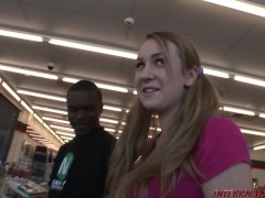 18 year old Amy Valor rides first huge black dick