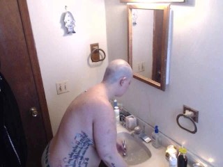 BBW Fresh_Head Shave and Shower Voyeur