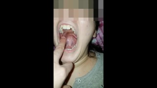 Girl bites fingers Very Hard - Pornhub.com