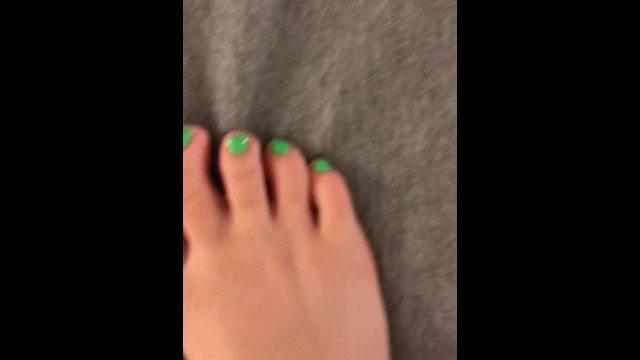Kiara Skye’s St. Patrick’s Day Pedicure Foot Fetish Tease 12