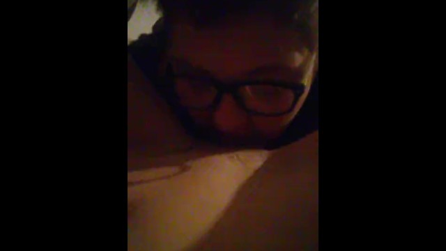 Nerdy girl eats me out