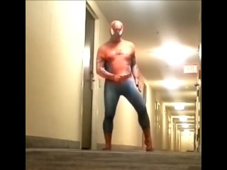 spider cums in hotel hall