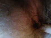 Licking own cock