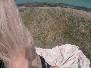 Public 4K_Sloppy Deepthroat and Creampie with PAWG fit girl in yoga_pants