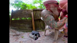On 4 20 2020 VR Inked Daddy Bear Playing In The Woods