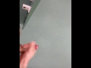 Risky, Jerking Off And Cumming In A Public Toilet In Middle Of The Day