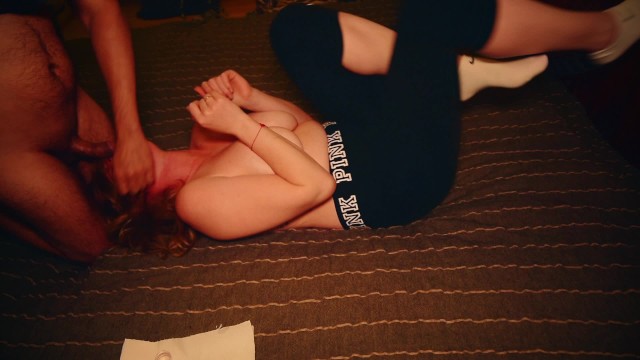 Reverse Titfuck of Busty Ginger  Cumshot on Large Natural Boobs of Redhead 1
