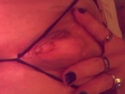 Finger fucking myself in front of my sexy neighbor watching