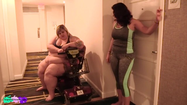 LAZY SSBBW IVY DAVENPORT TRIES TO GET MOBILITY BACK WITH TRAINER GIA LOVE  - Ivy Davenport