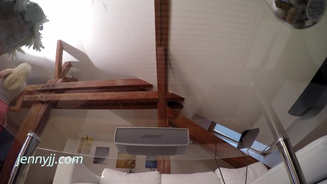Jenny JJ Exclusive Clip 1 - Upshorts Cam Go Pro under the Glass Table