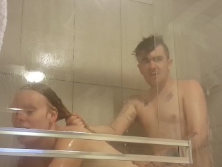 HUGE BOUNCY TITS_SOPHIE FUCKED AGAINST THE SHOWER_WINDOW BY DEX