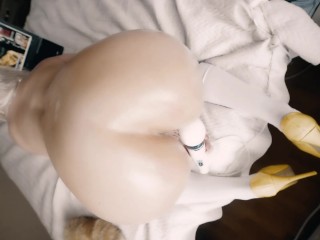 Ass Streching byBIG Toys and multiple loud ANAL orgasms